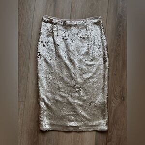 Champagne Gold Sequin Skirt